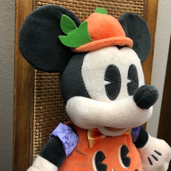Mickey Halloween Plush Disney Pumpkin - Picture 3 of 7